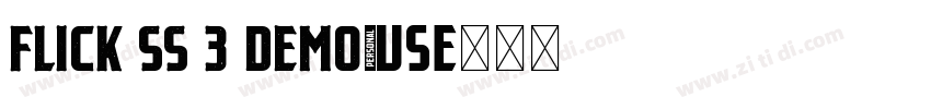 Flick SS 3 Demo字体转换